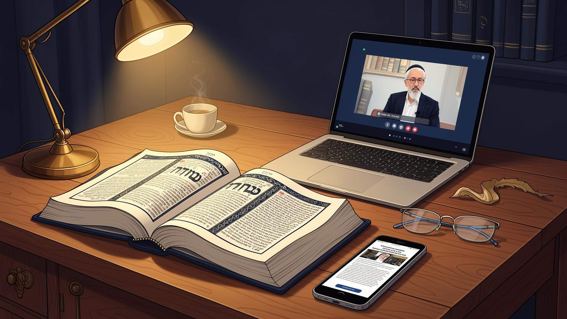 Torah learning through online platforms and mobile access